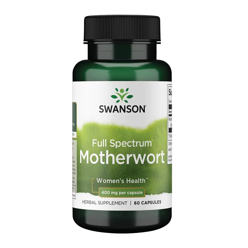 MOTHERWORT 400MG SWANSON 60 CáPSULAS IMPORTADO
