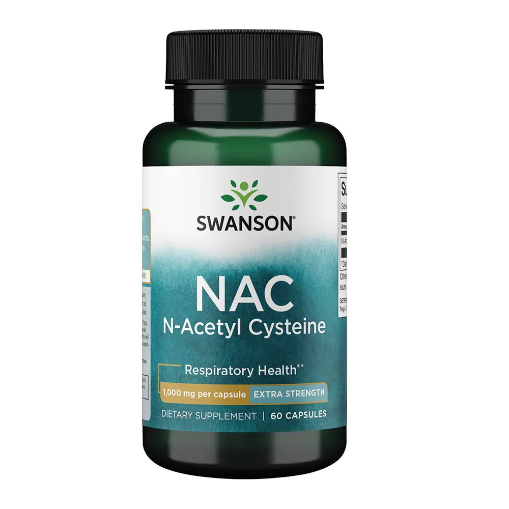 NAC N-ACETIL CISTEíNA 1000MG SWANSON 60 CAPS IMPORTADO