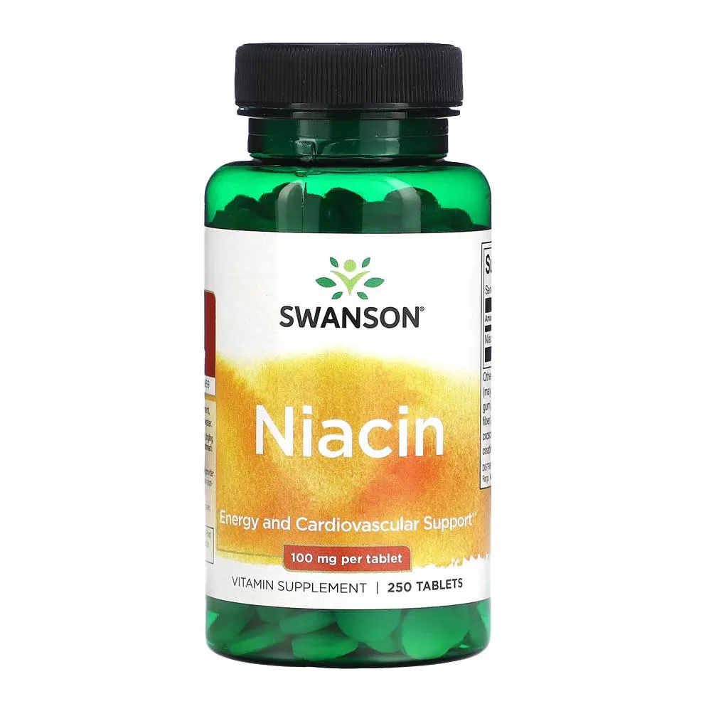 NIACINA VITAMINA B3 100MG SWANSON 250 TABS IMPORTADO