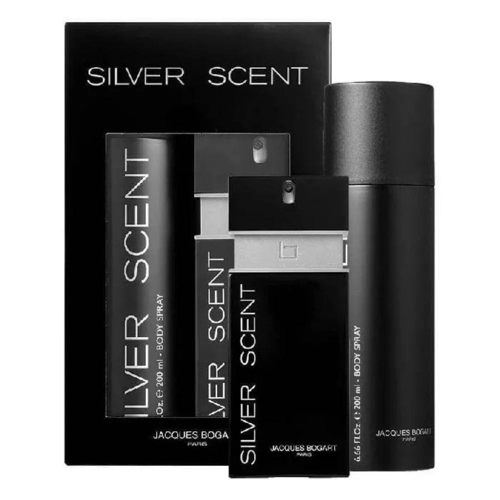 KIT SILVER SCENT + DESODORANTE EAU DE TOILETTE MASCULINO-100 ML