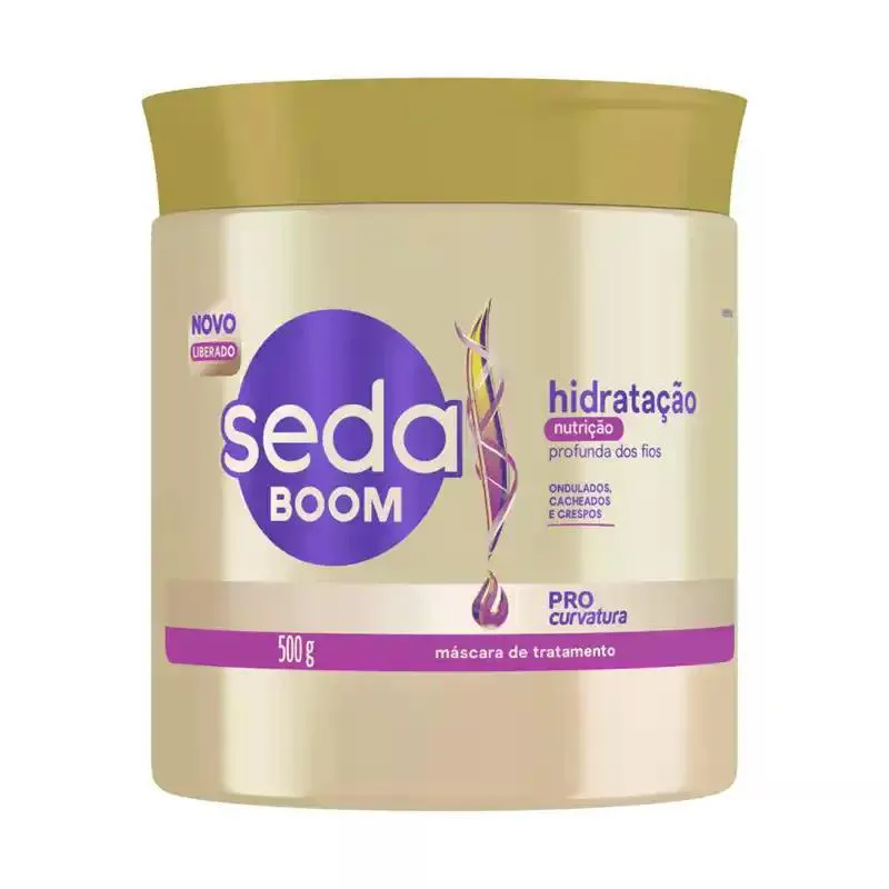 MáSCARA CAPILAR SEDA BOOM 500G HIDRATACAO PRO CURVA