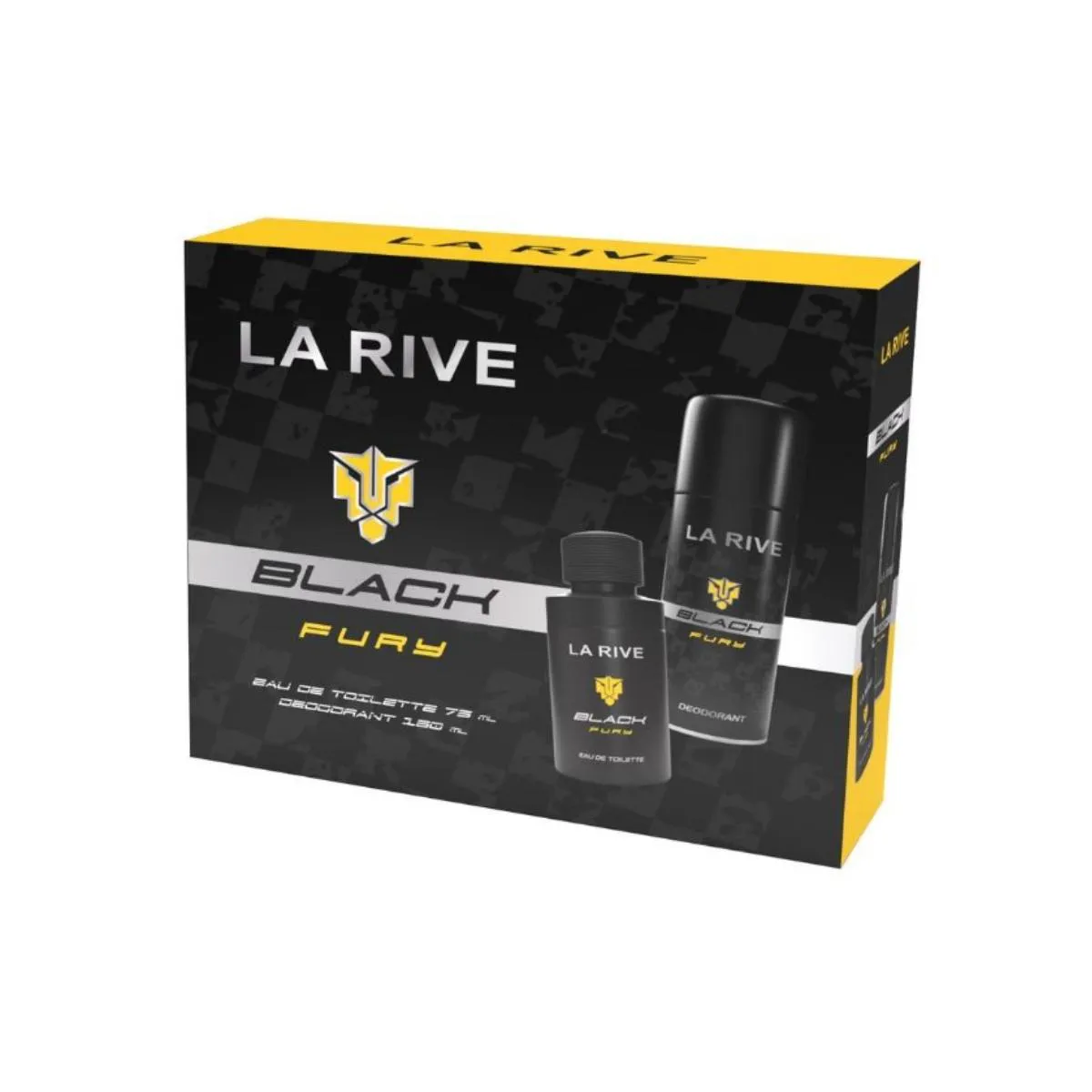 LA RIVE KIT BLACK FURY EDT 75 ML + DESODORANTE CORPORAL 150ML