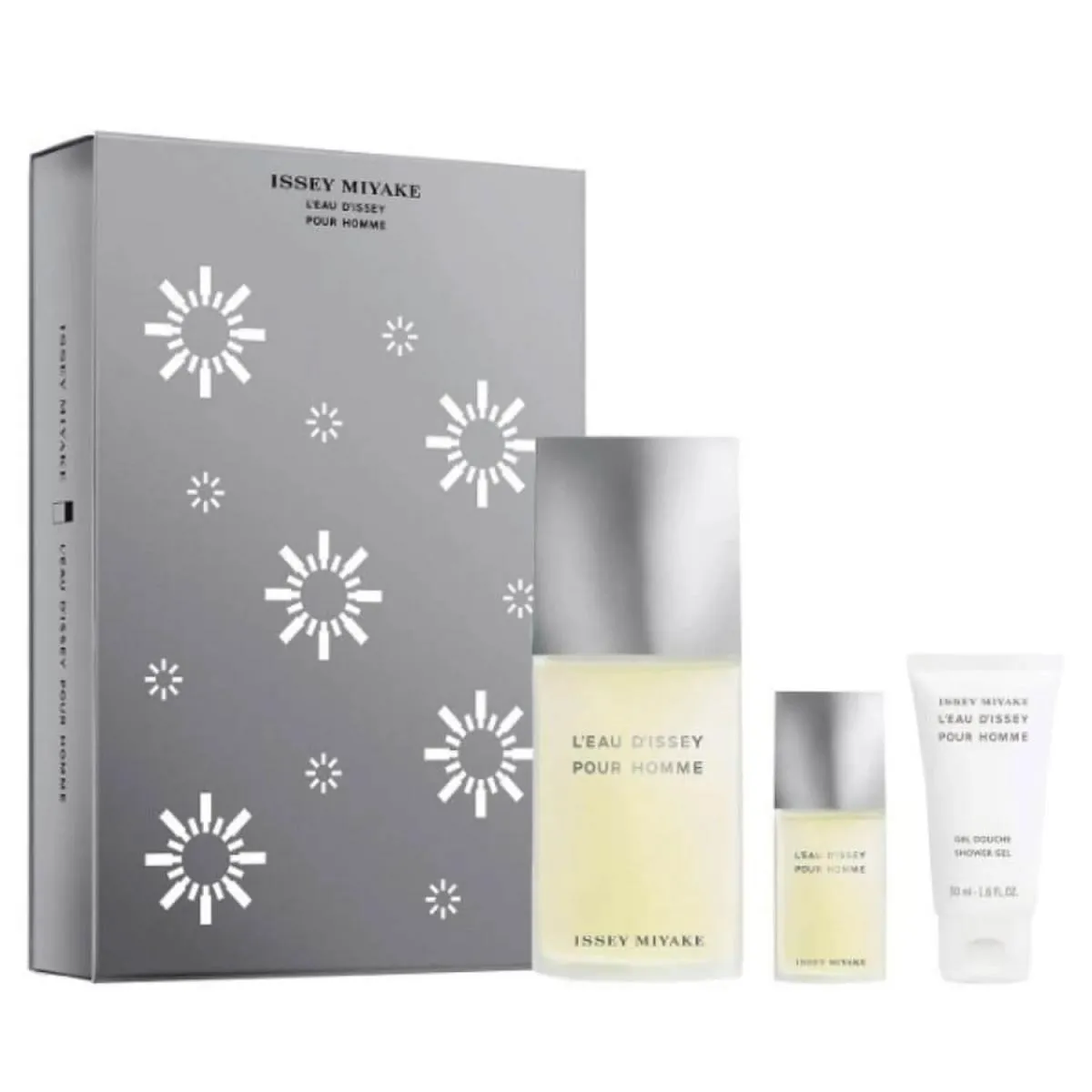 CONJUNTO ISSEY MIYAKE L&#039EAU D&#039ISSEY POUR HOMME - EAU DE TOILETTE 125ML + SHOWER GEL 50ML + EAU DE TOILETTE 15ML