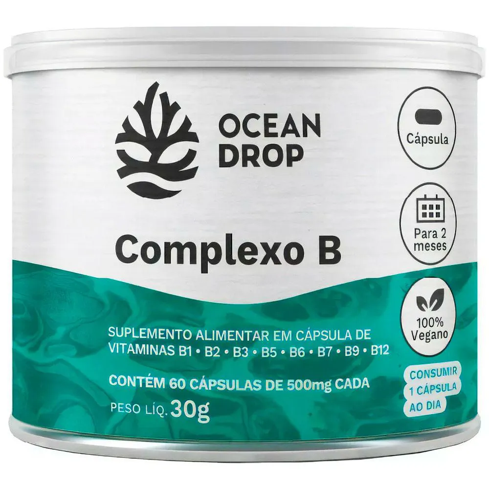 COMPLEX B 500MG (60 CAPSULAS) - OCEAN DROP