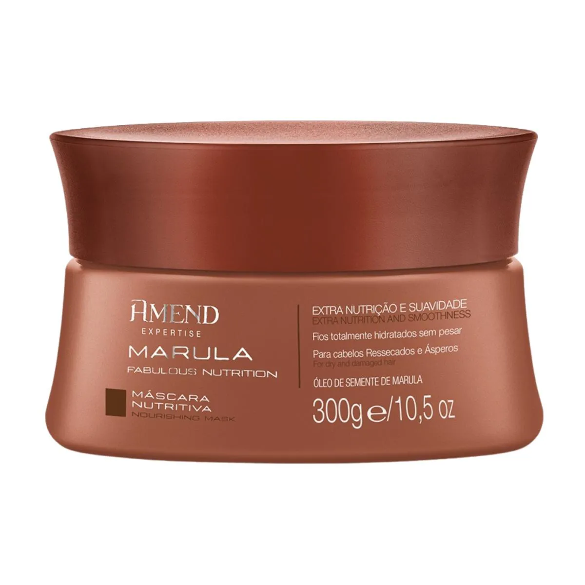 MáSCARA AMEND NUTRITIVA FABULOUS EXPERTISE MARULA 300G HIDRATAçãO