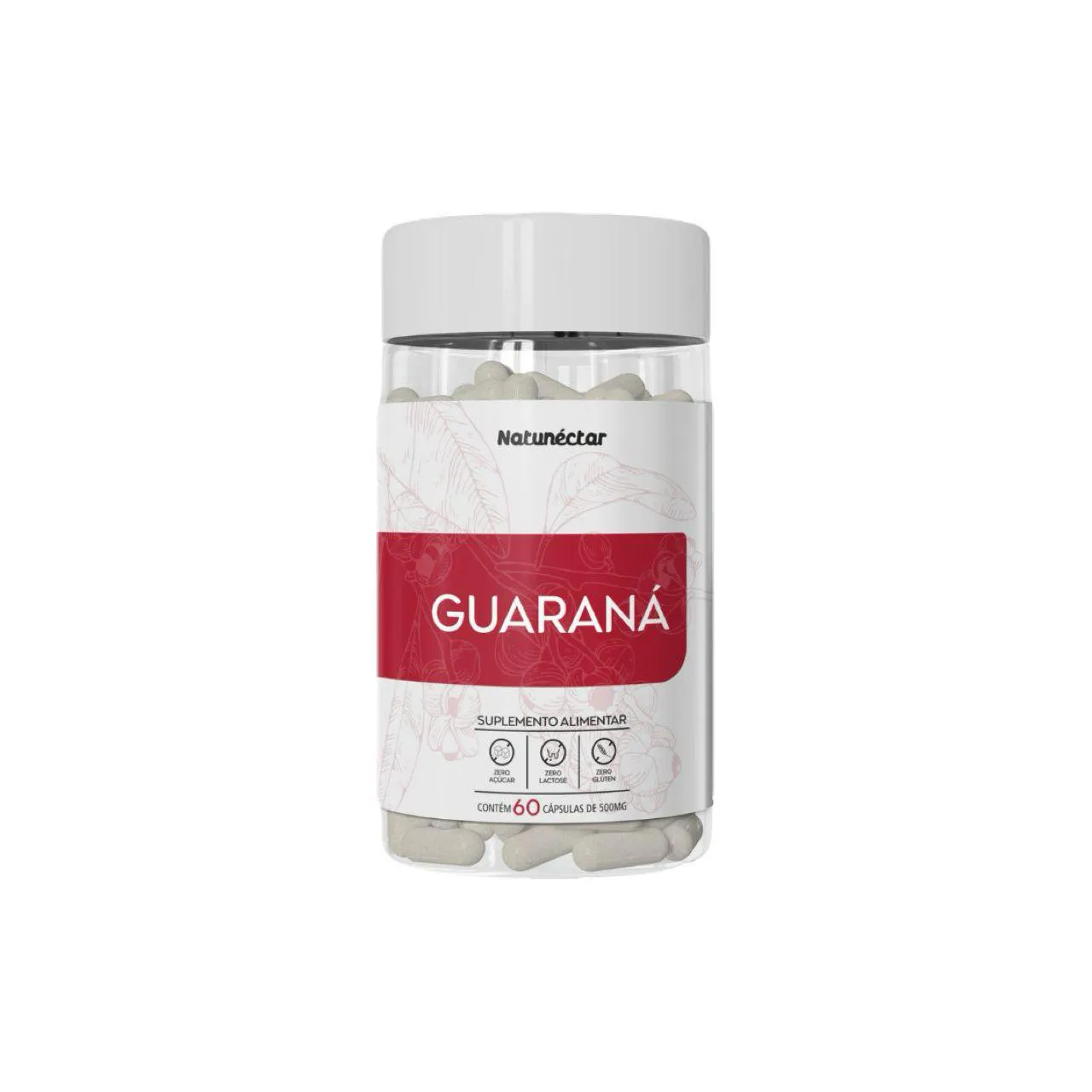 GUARANá 500MG -60 CáPSULAS- NATUNéCTAR