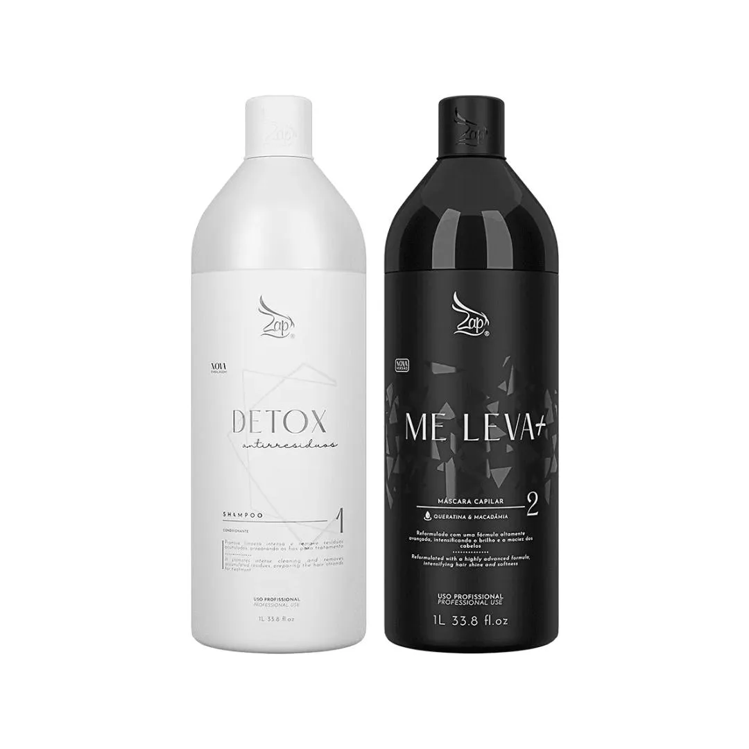 KIT ME LEVA + 1L + SHAMPOO DETOX 1L - ZAP COSMéTICOS
