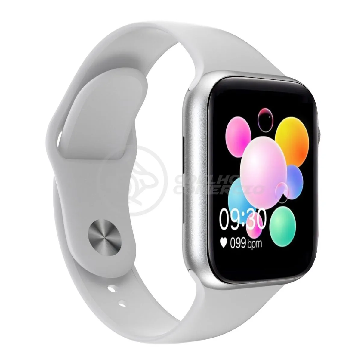 RELóGIO INTELIGENTE SMARTWATCH U78 PLUS BRANCO TROCA PULSEIRA ANDROID IOS LIGAçõES MONITOR