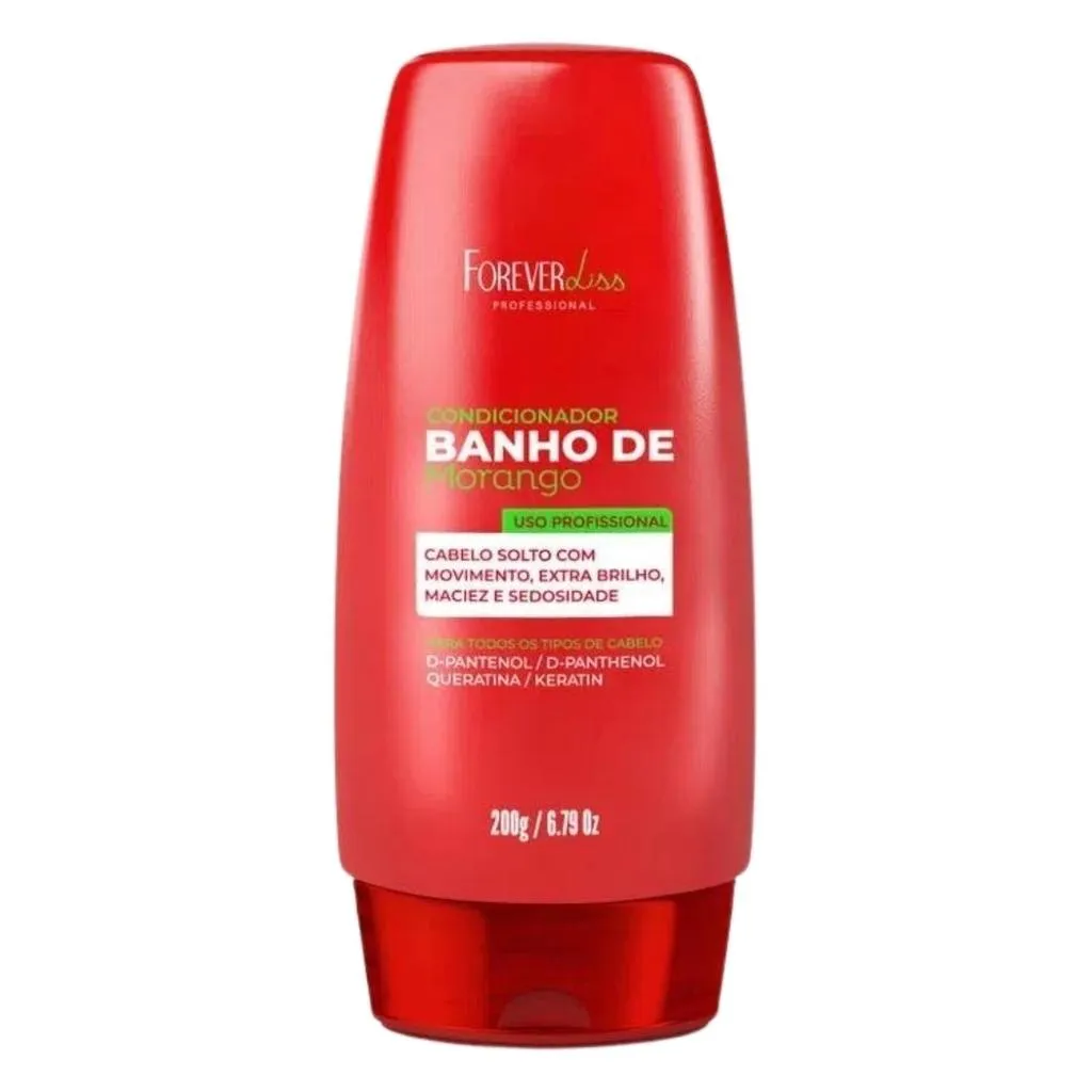 CONDICIONADOR BANHO DE MORANGO 200G FOREVER LISS
