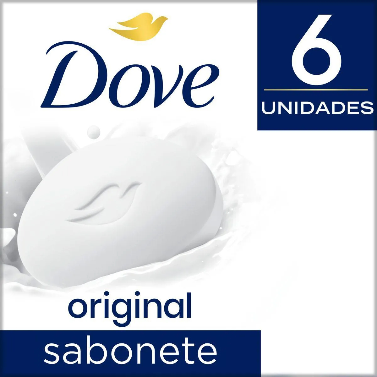 DOVE SABONETE EM BARRA HIDRATANTE PELE SENSIVEL 6 UNIDADES DE 90G CADA ...