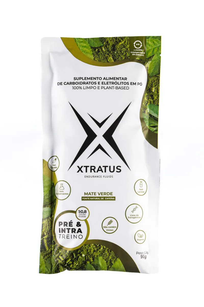 SUPLEMENTO ALIMENTAR DE CARBOIDRATOS E ELETRóLITOS EM Pó MATE VERDE - 90G