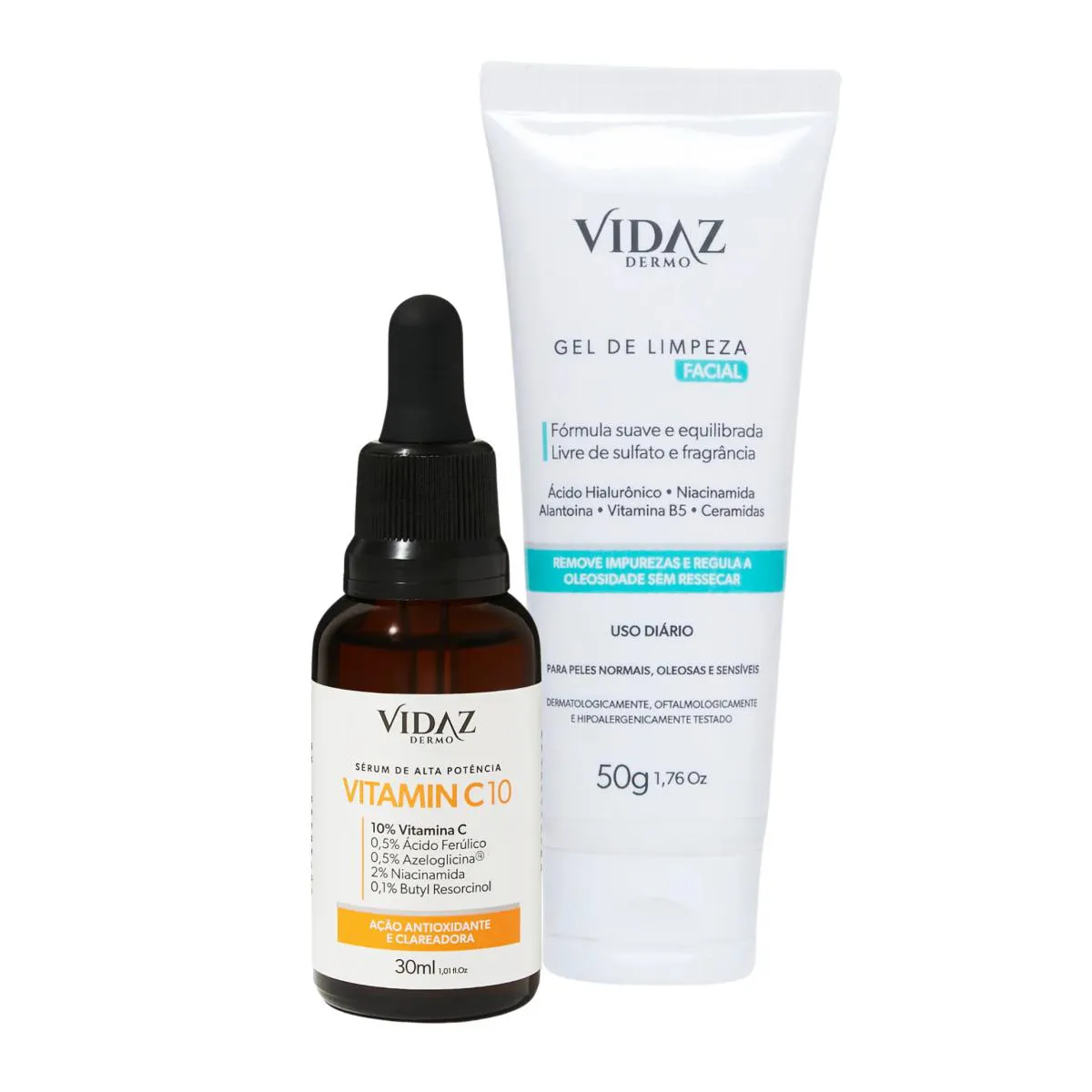 SéRUM VIDAZ VITAMINA C-10 + GEL DE LIMPEZA