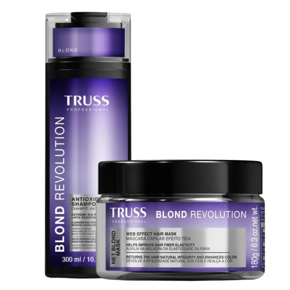 KIT SHAMPOO E MASCARA BLOND REVOLUTION TRUSS LOIROS