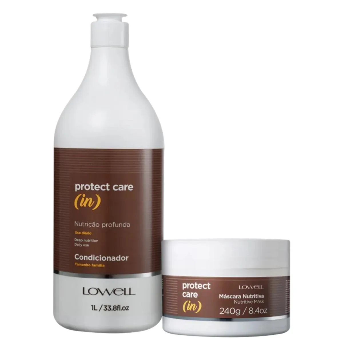 KIT LOWELL PROTECT CARE  (IN) - SHAMPOO 1L + MáSCARA 240G
