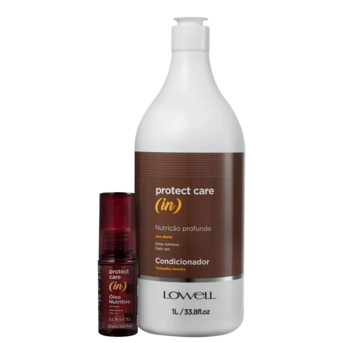 KIT LOWELL PROTECT CARE (IN) - CONDICIONADOR 1L + ÓLEO 30ML