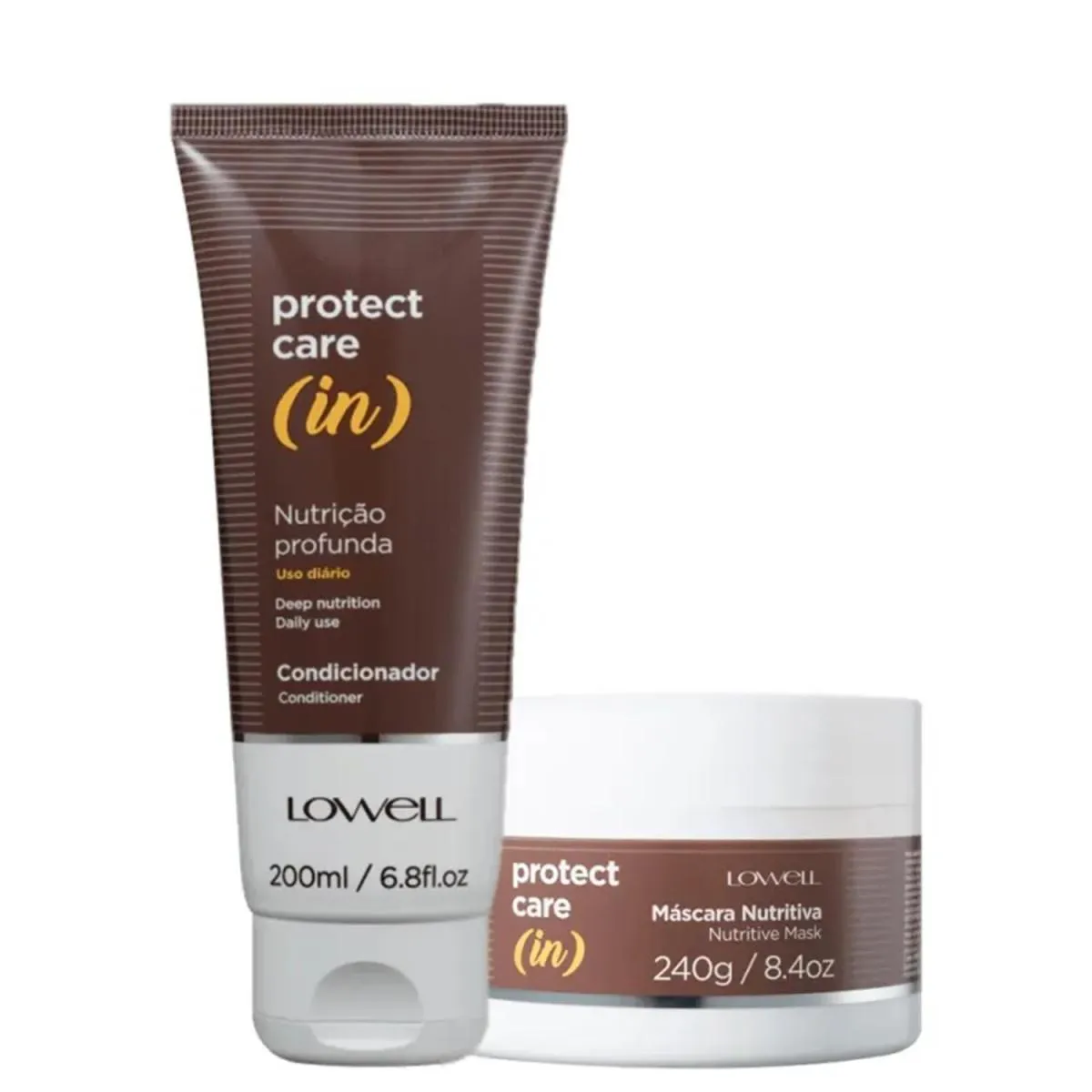 KIT LOWELL PROTECT CARE (IN) - CONDICIONADOR 200ML + MáSCARA 240G