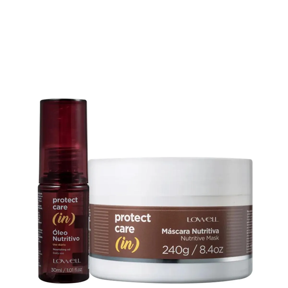 KIT LOWELL PROTECT CARE (IN) - MáSCARA 240G + ÓLEO 30ML