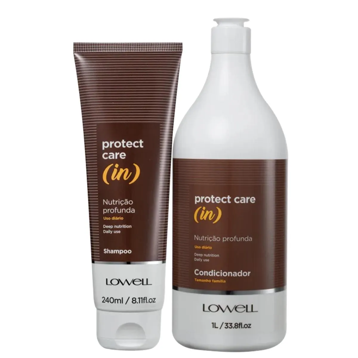 KIT LOWELL PROTECT CARE (IN) - SHAMPOO 240ML + CONDICIONADOR 1L