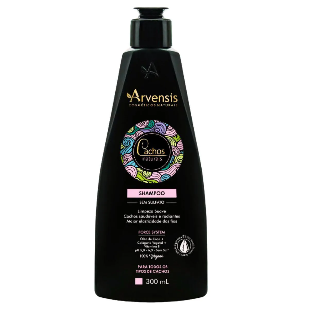 SHAMPOO CACHOS NATURAIS VEGANO ARVENSIS 300ML