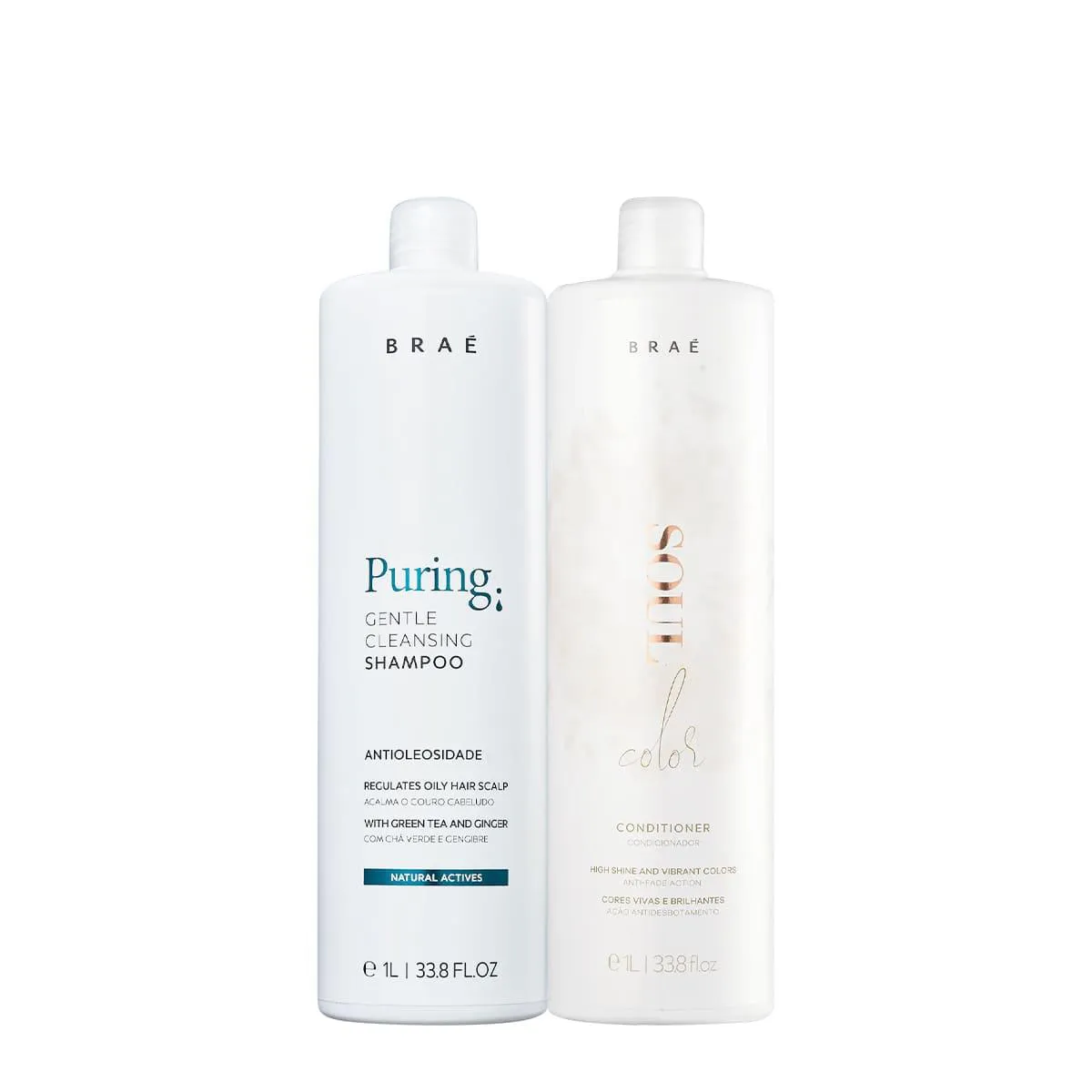 KIT BRAé PURING ANTI-OLEOSIDADE SOUL COLOR SALON (2 PRODUTOS)