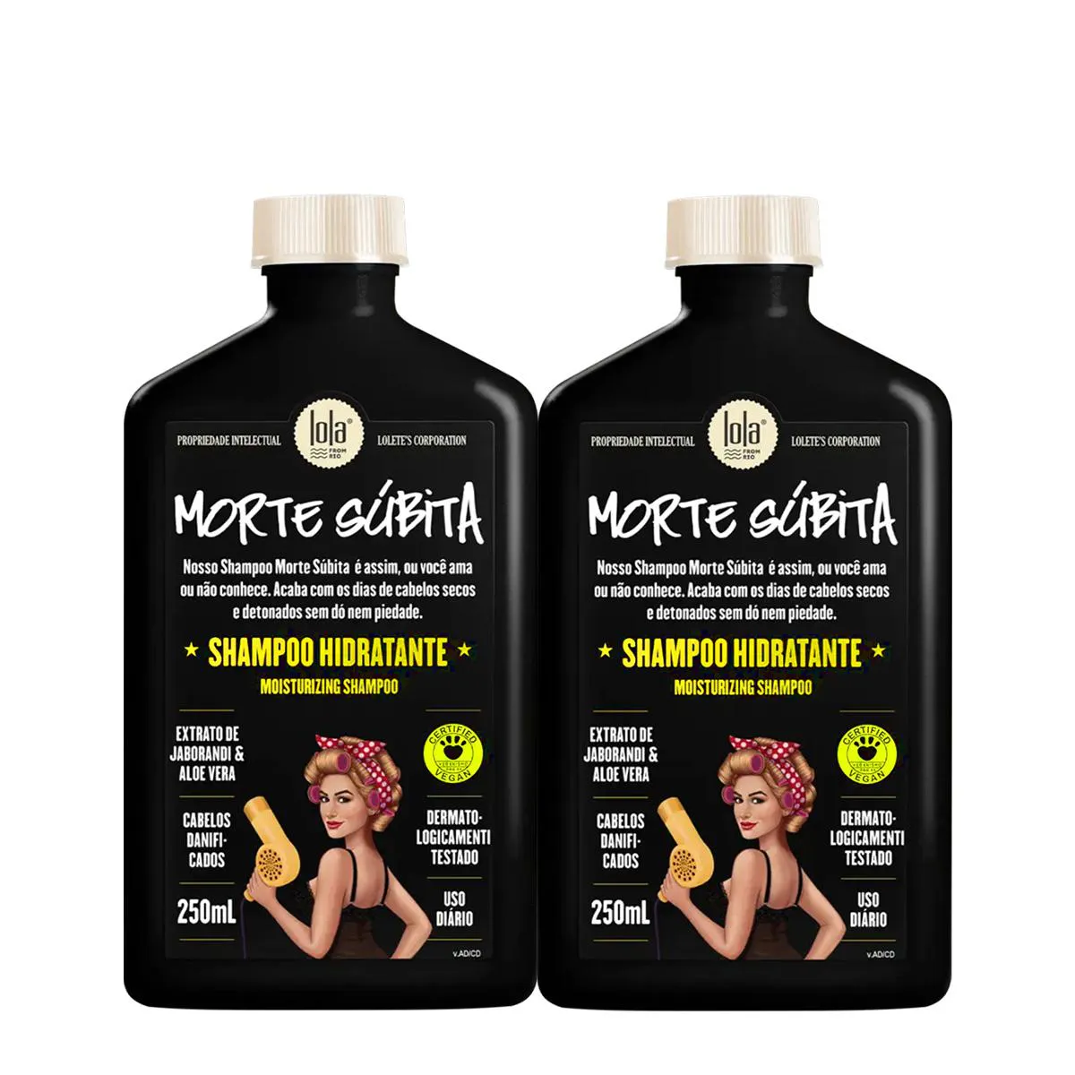 KIT LOLA FROM RIO MORTE SúBITA SHAMPOO EXTRA (2 UNIDADES)