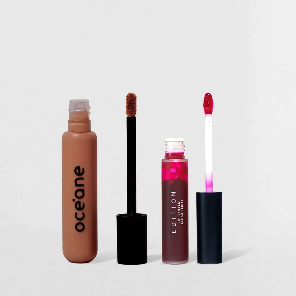 KIT CORRETIVO LíQUIDO MEDIUM + LIP TINT OCéANE EDITION (2 PRODUTOS)