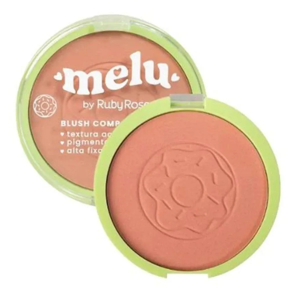 BLUSH COMPACTO - MELU - RUBY ROSE Bubblegum
