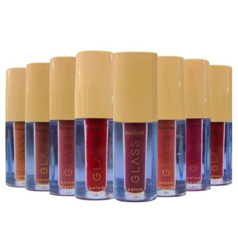 BATOM LIQUIDO VELVETY GLASS - RUBY ROSE Bg02