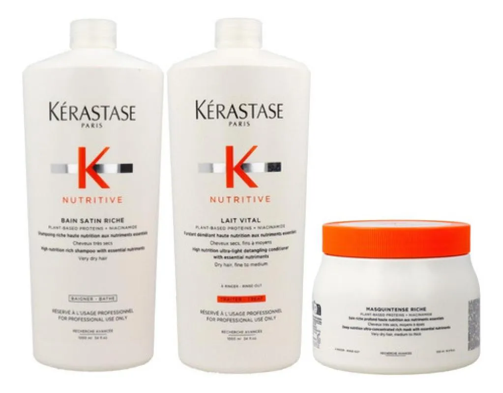 KIT KéRASTASE NUTRITIVE SATIN RICHE + COND + MASC RICHE GDE