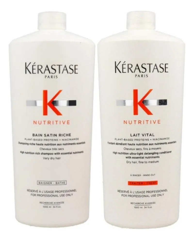 KIT KéRASTASE NUTRITIVE SATIN RICHE + LAIT VITAL GDE