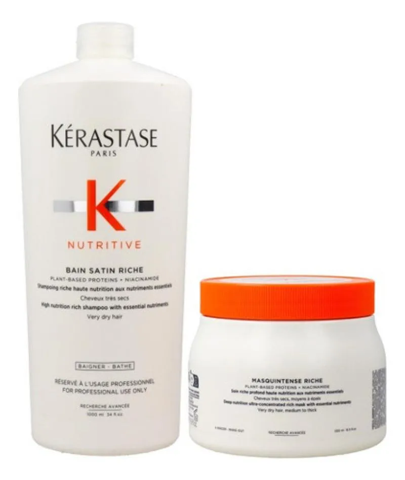 KIT KéRASTASE NUTRITIVE SATIN RICHE + MASQUINTENSE RICHE GDE