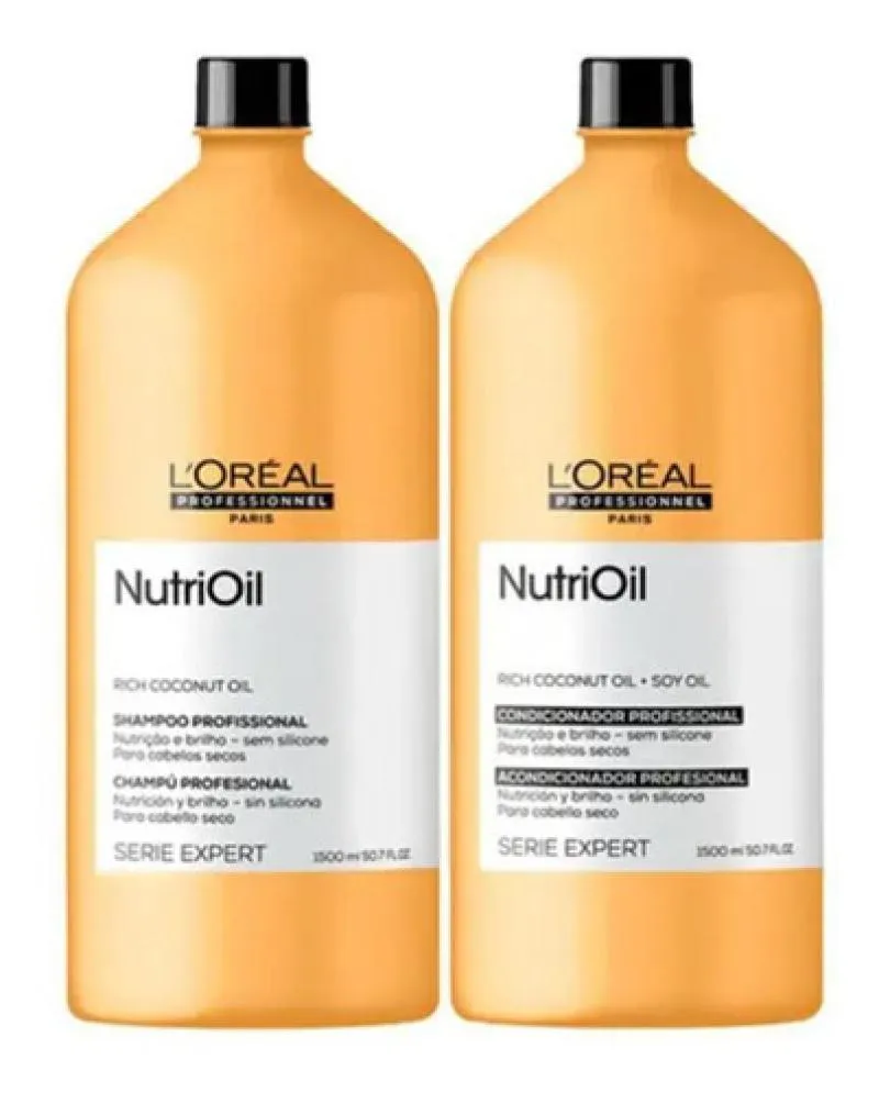 KIT LORéAL NUTRIOIL SHAMPOO 1500MLS+ CONDICIONADOR 1500MLS