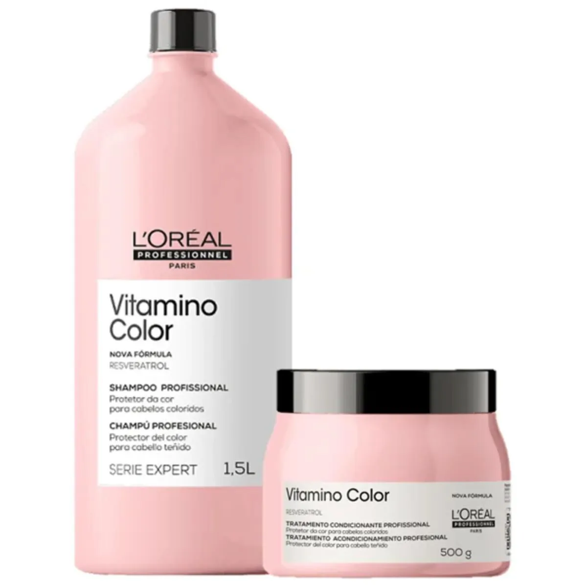 KIT L'ORéAL VITAMINO COLOR SHAMPOO 1500ML + MáSCARA 500GR