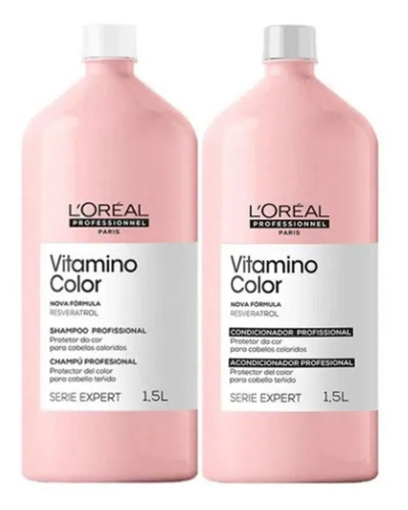 KIT LORéAL VITAMINO COLOR SHAMPOO+ CONDICIONADOR 1,5L
