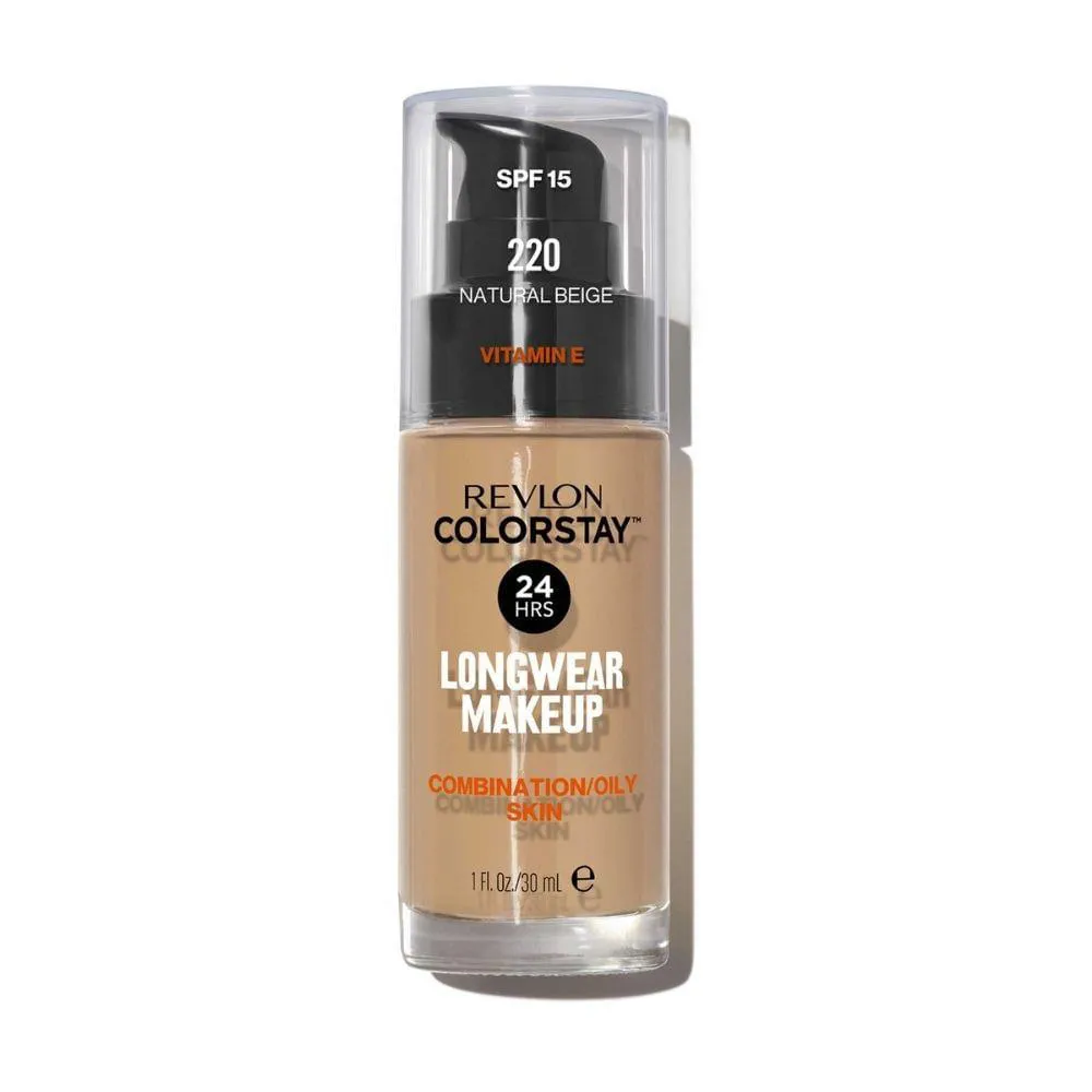 BASE LíQUIDA REVLON COLORSTAY MAKEUP FOR COMBINATION OILY SKIN FPS 15 Natural Beige 220
