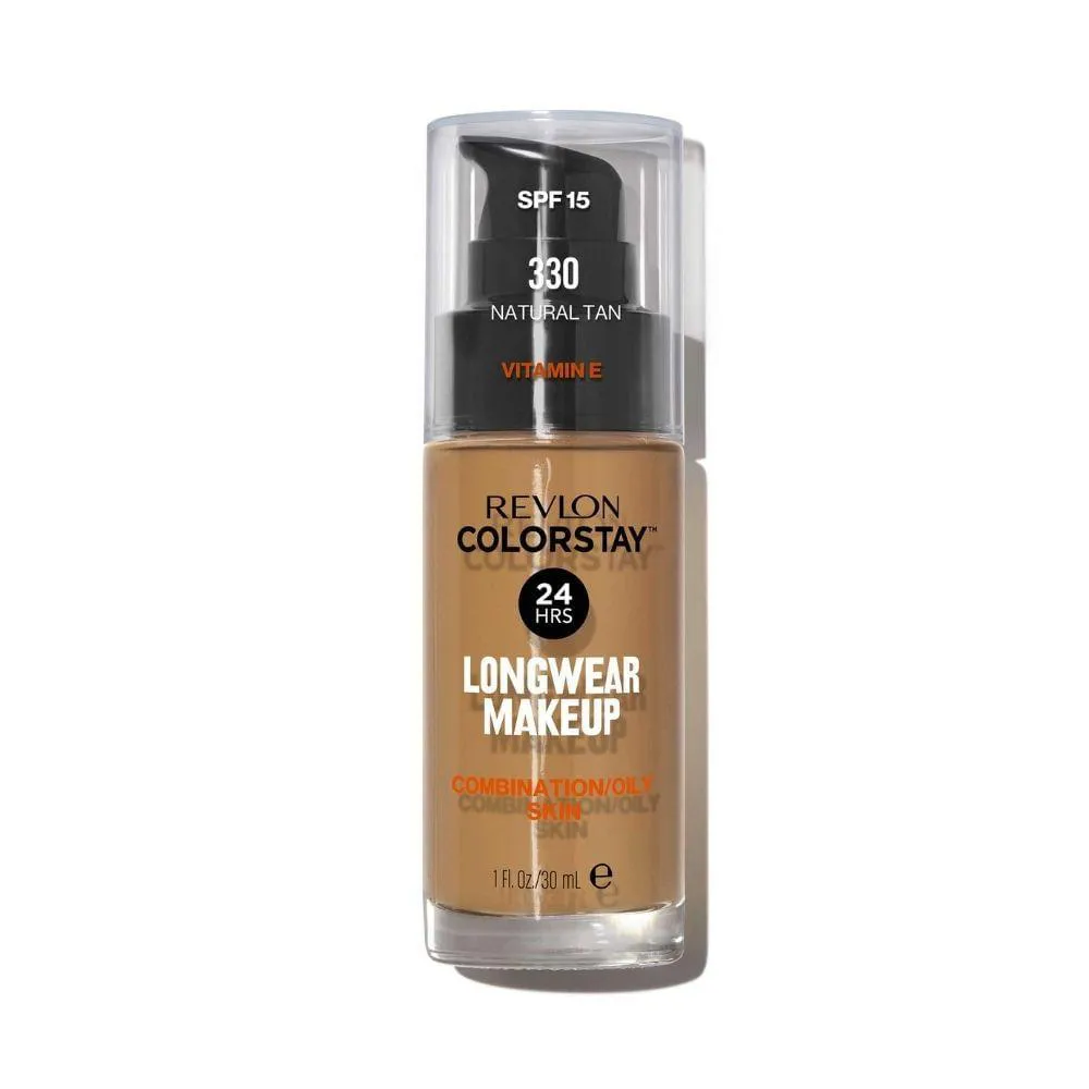 BASE LíQUIDA REVLON COLORSTAY MAKEUP FOR COMBINATION OILY SKIN FPS 15 Natural TAN 330