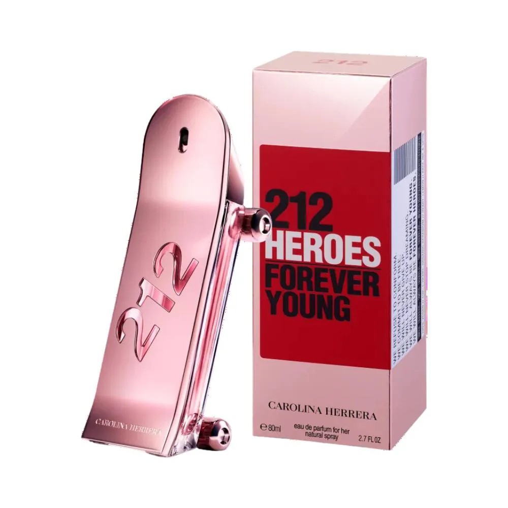 212 HEROES FOR HER FOREVER YOUNG EAU DE PARFUM FEMININO - CAROLINA HERRERA 80ml