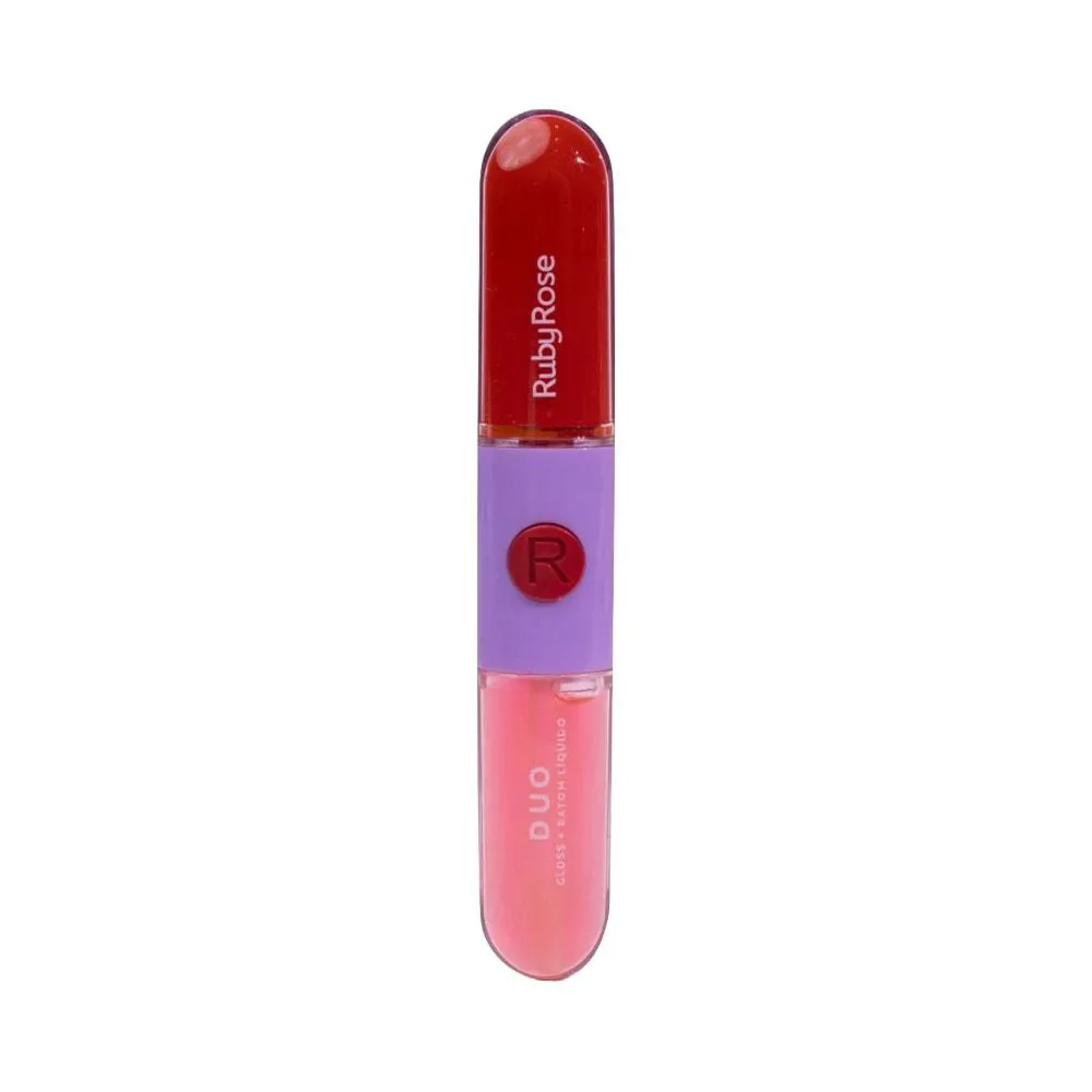 BATOM E GLOSS LíQUIDO DUO RUBY ROSE LD02