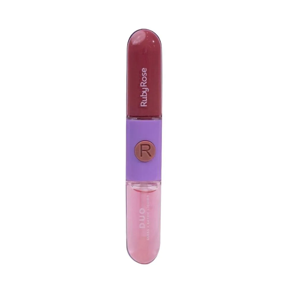 BATOM E GLOSS LíQUIDO DUO RUBY ROSE LD04