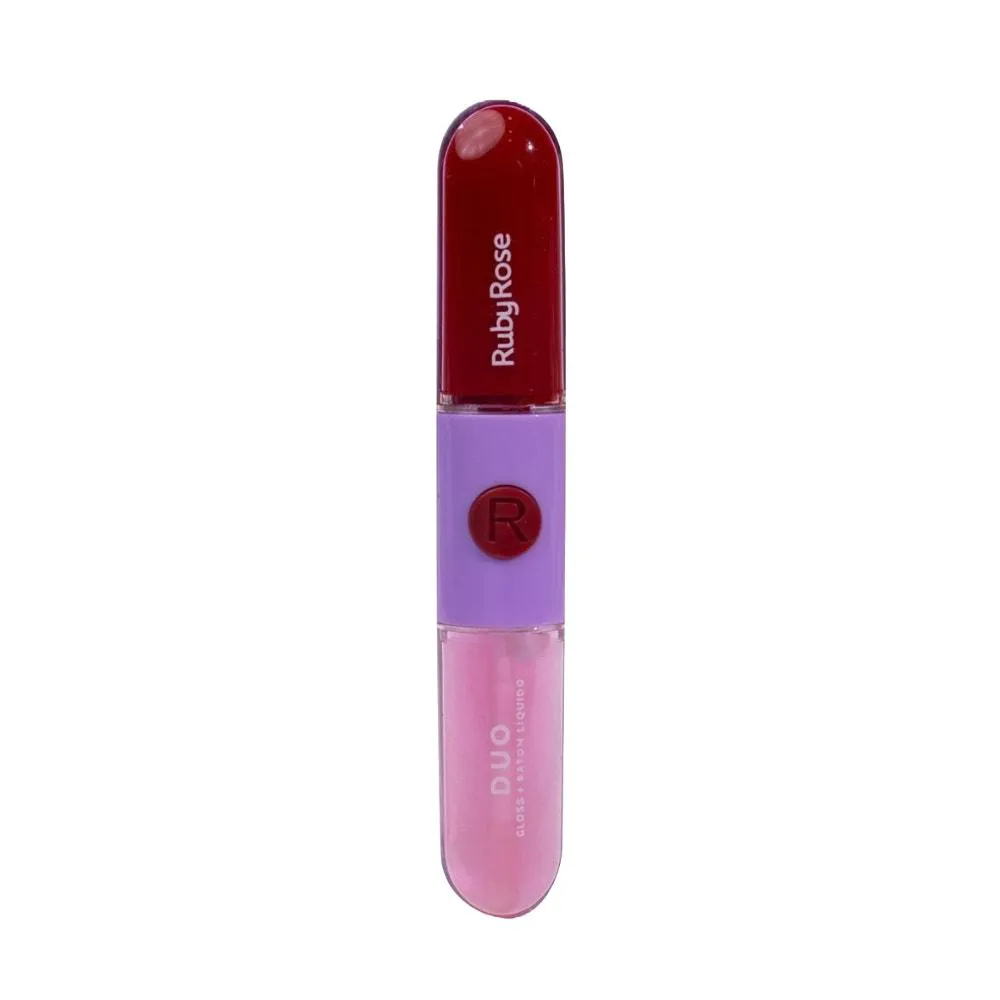 BATOM E GLOSS LíQUIDO DUO RUBY ROSE LD05