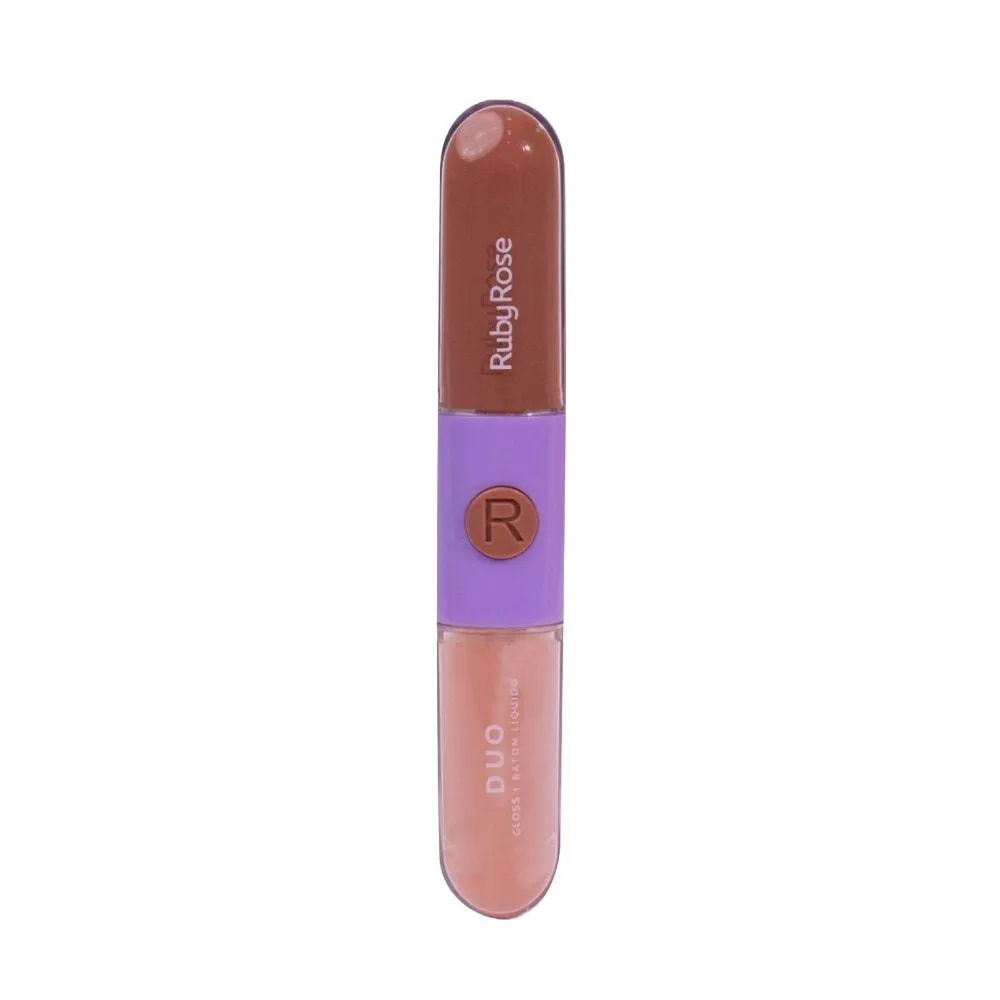 BATOM E GLOSS LíQUIDO DUO RUBY ROSE LD07