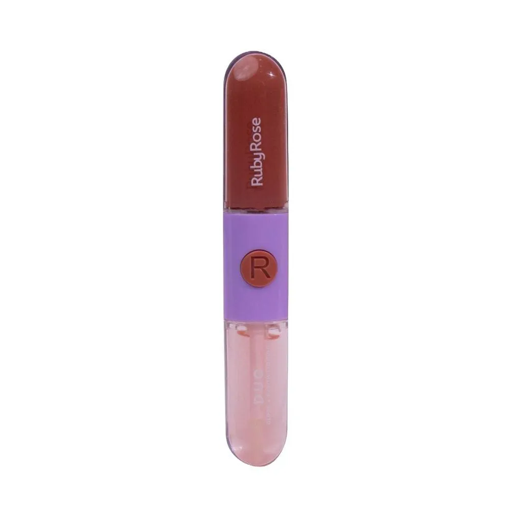 BATOM E GLOSS LíQUIDO DUO RUBY ROSE LD08