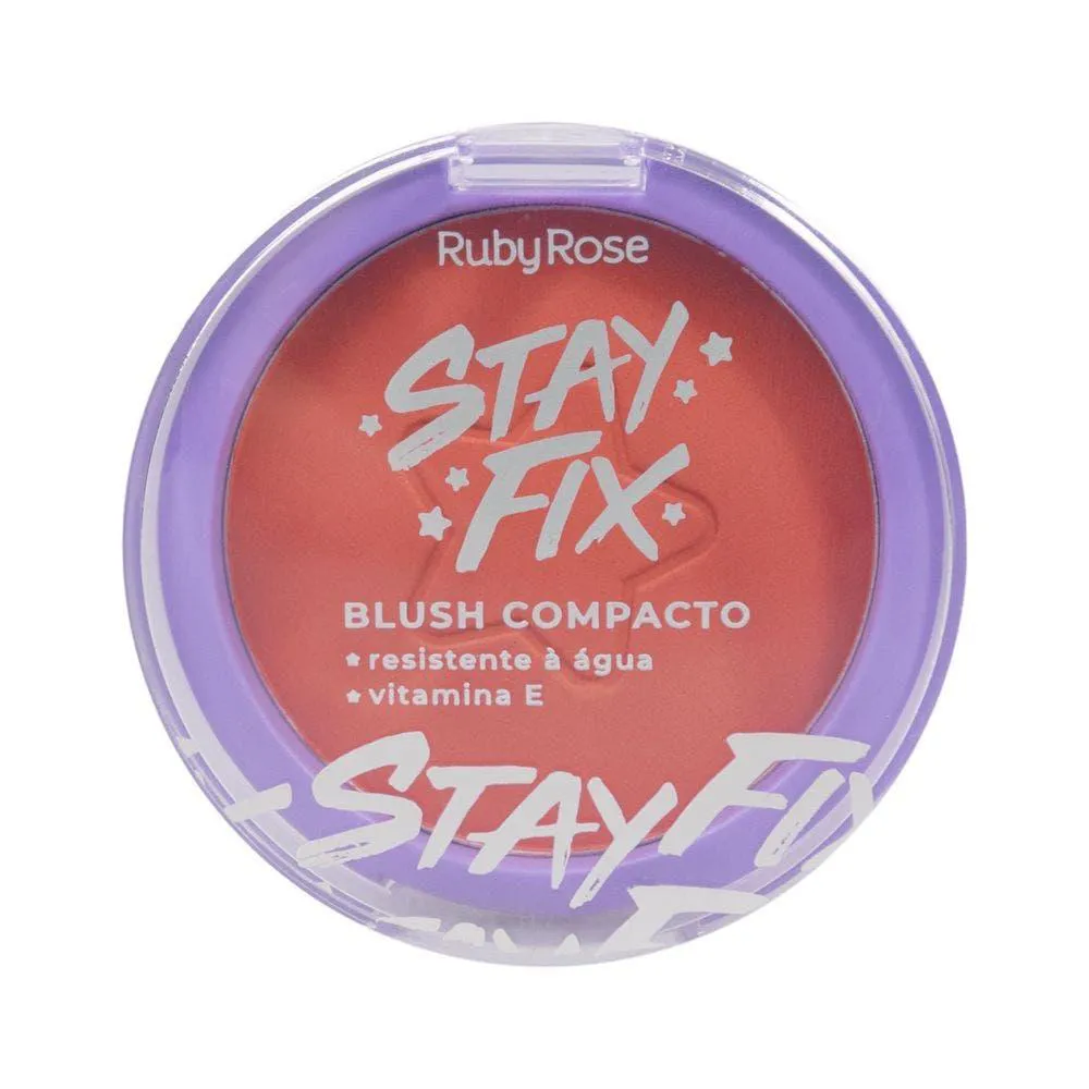 BLUSH COMPACTO RUBY ROSE STAY FIX LYRA