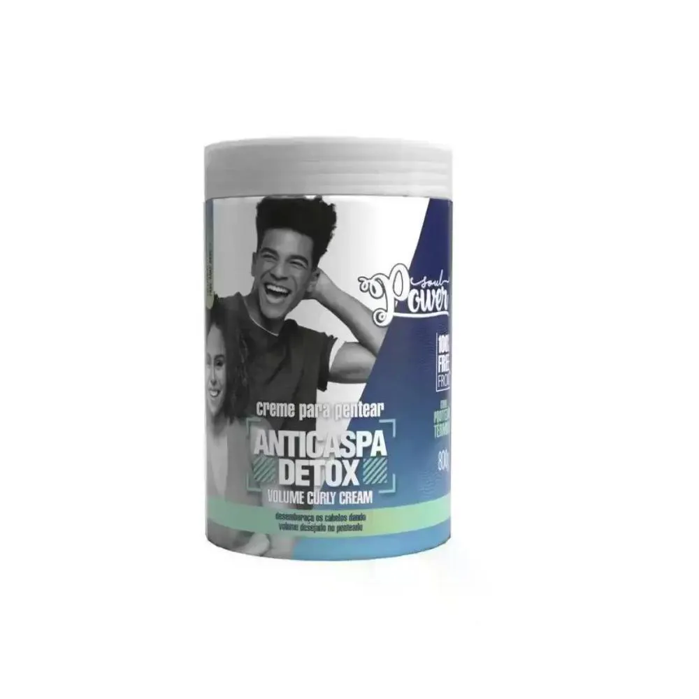 CREME DE PENTEAR DETOX CURLY CREAN SOUL POWER 800G