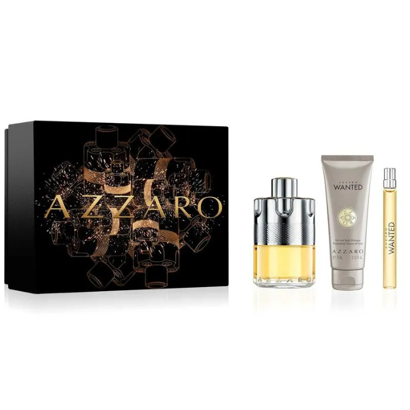 AZZARO KIT WANTED EAU DE TOILLETE 100ML + SHOWER GEL 75 + MINIATURA 10ML