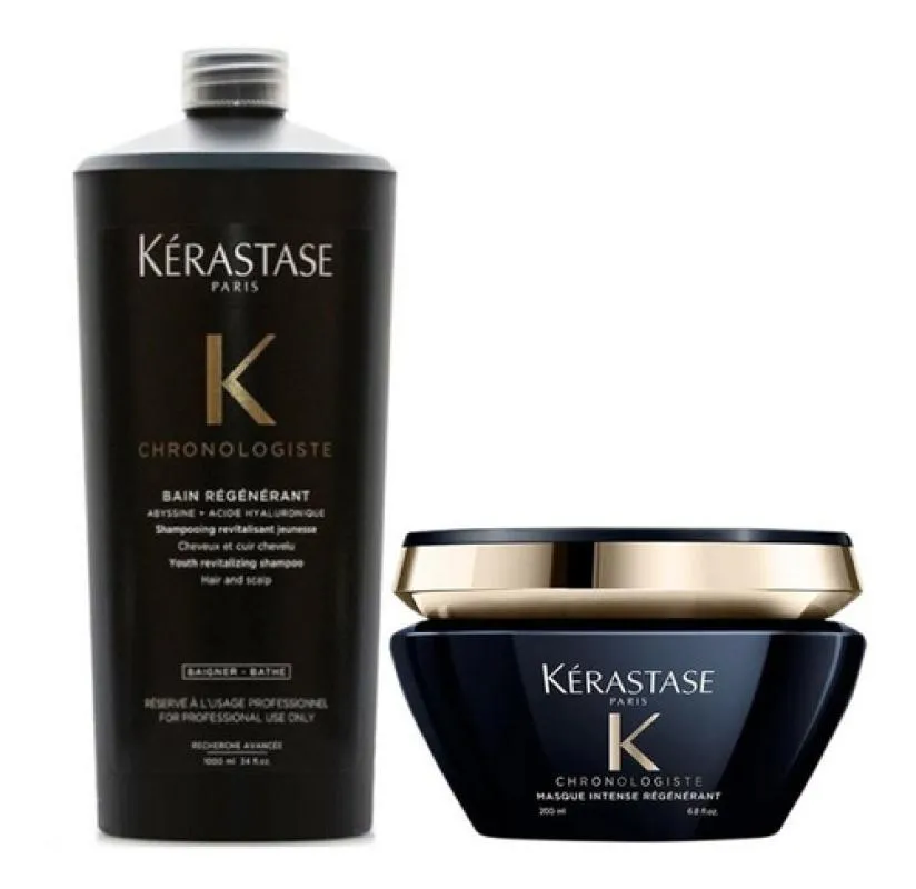 KIT KéRASTASE CHRONOLOGISTE SHAMPOO 1000MLS + MASCARA 200G