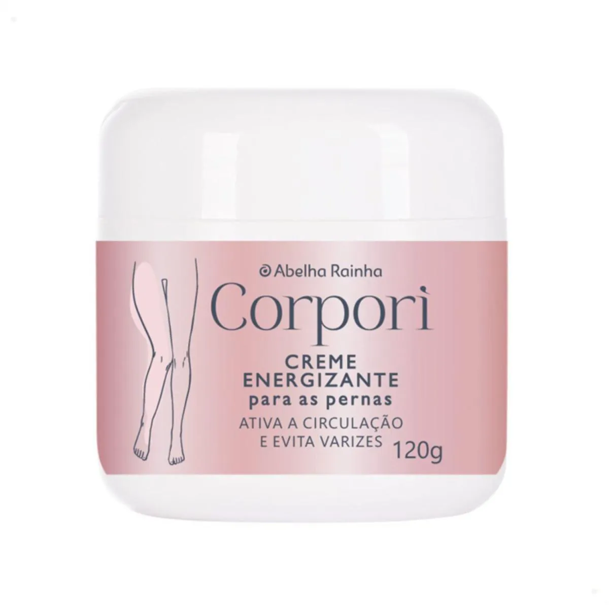 CREME ENERGIZANTE PARA PERNAS E PéS CANSADOS VARIZES ATIVA CIRCULAçãO COM VENOXYL CORPORI ABELHA RAINHA 120G REF 3397