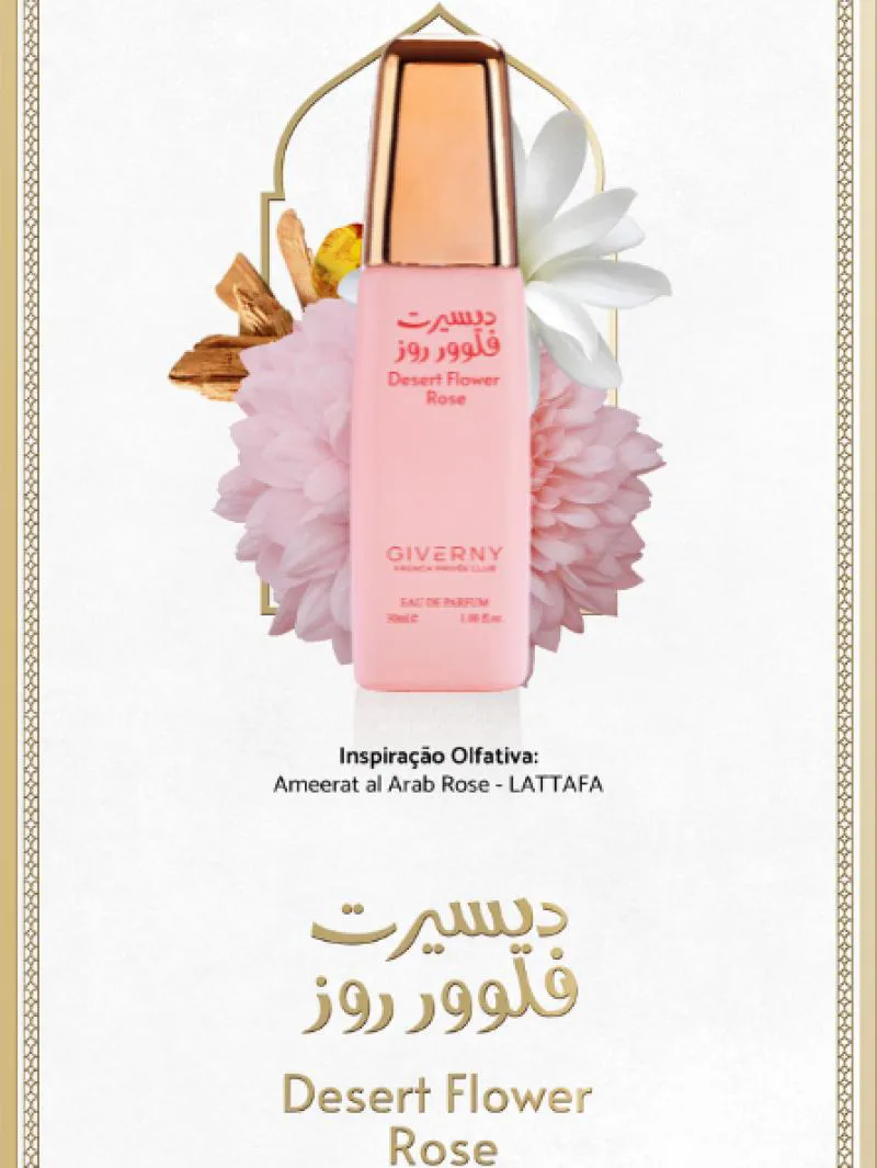 DESERT FLOWER ROSE EAU DE PARFUM FEMININO - 30ML