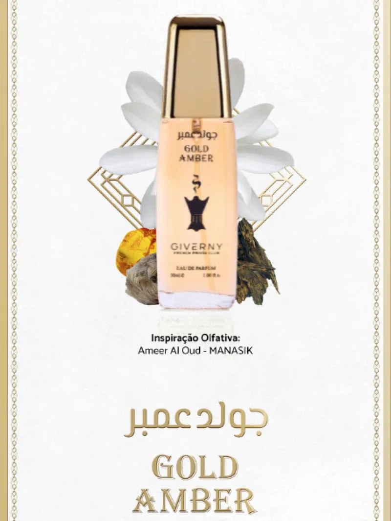 GOLD AMBER EAU DE PARFUM FEMININO - 30ML