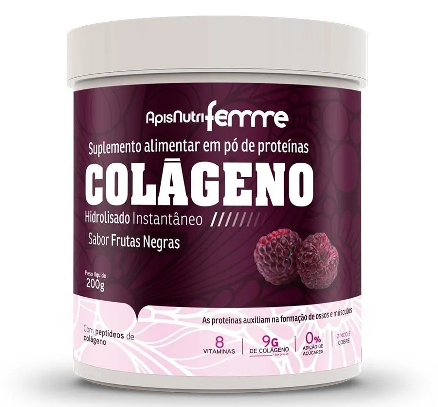 COLáGENO HIDROLISADO BEAUTY COMPLEX (200G) - SABOR: FRUTAS NEGRAS